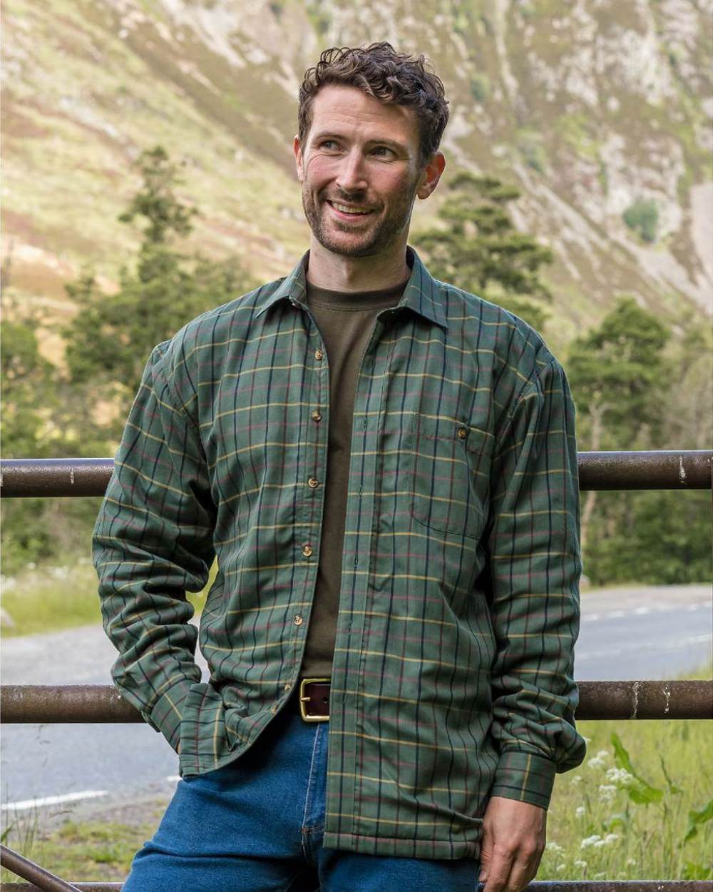 Hoggs of Fife Micro Fleece Lined Shirt - Image 2