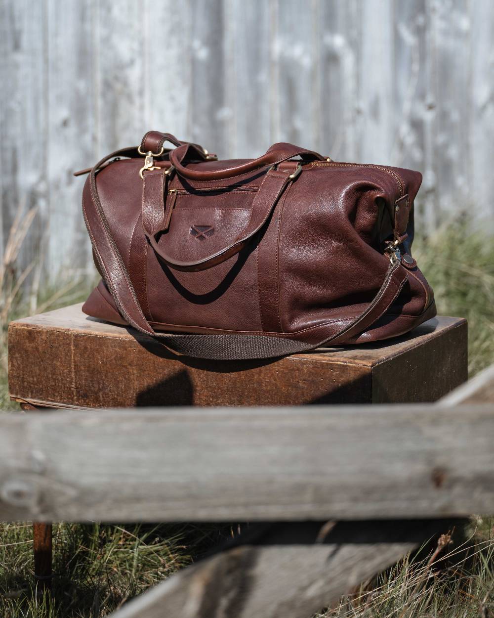 Hoggs of Fife Monarch Leather Carryon Holdall - Image 4