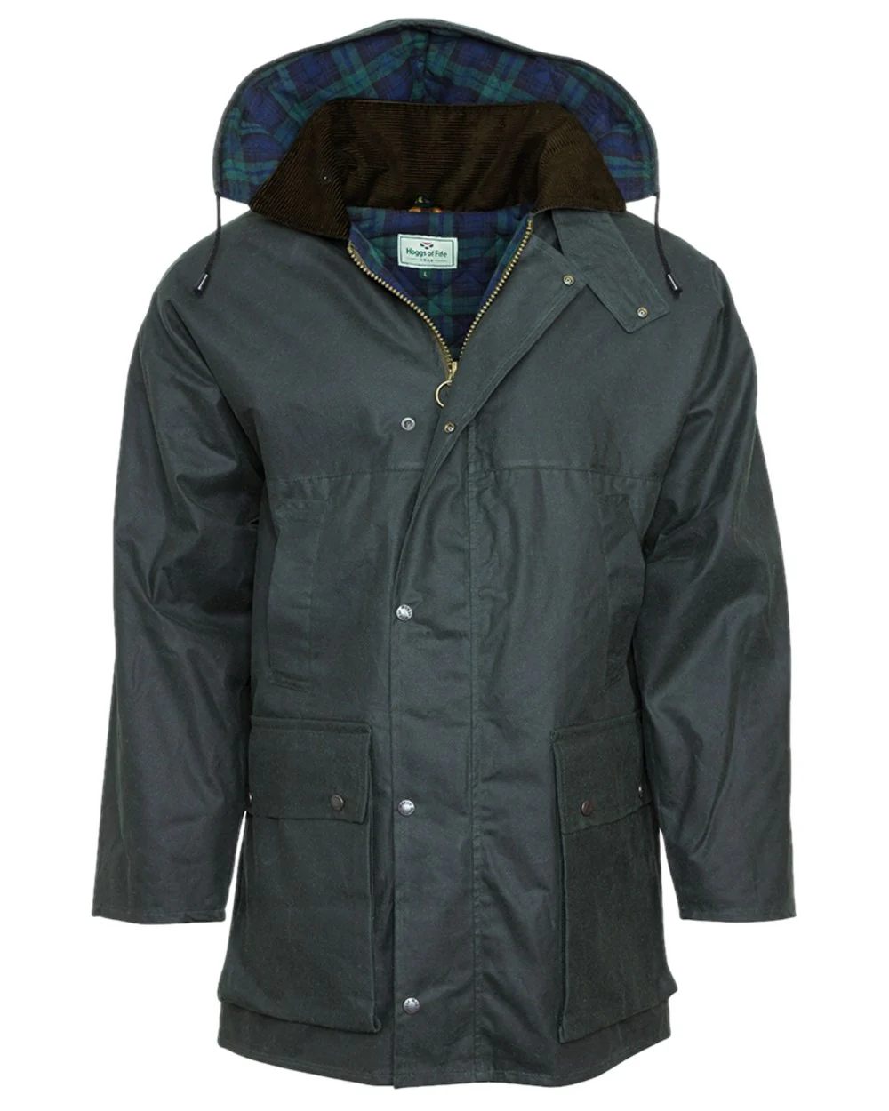 Hoggs of Fife Padded Waxed Jacket - Image 2