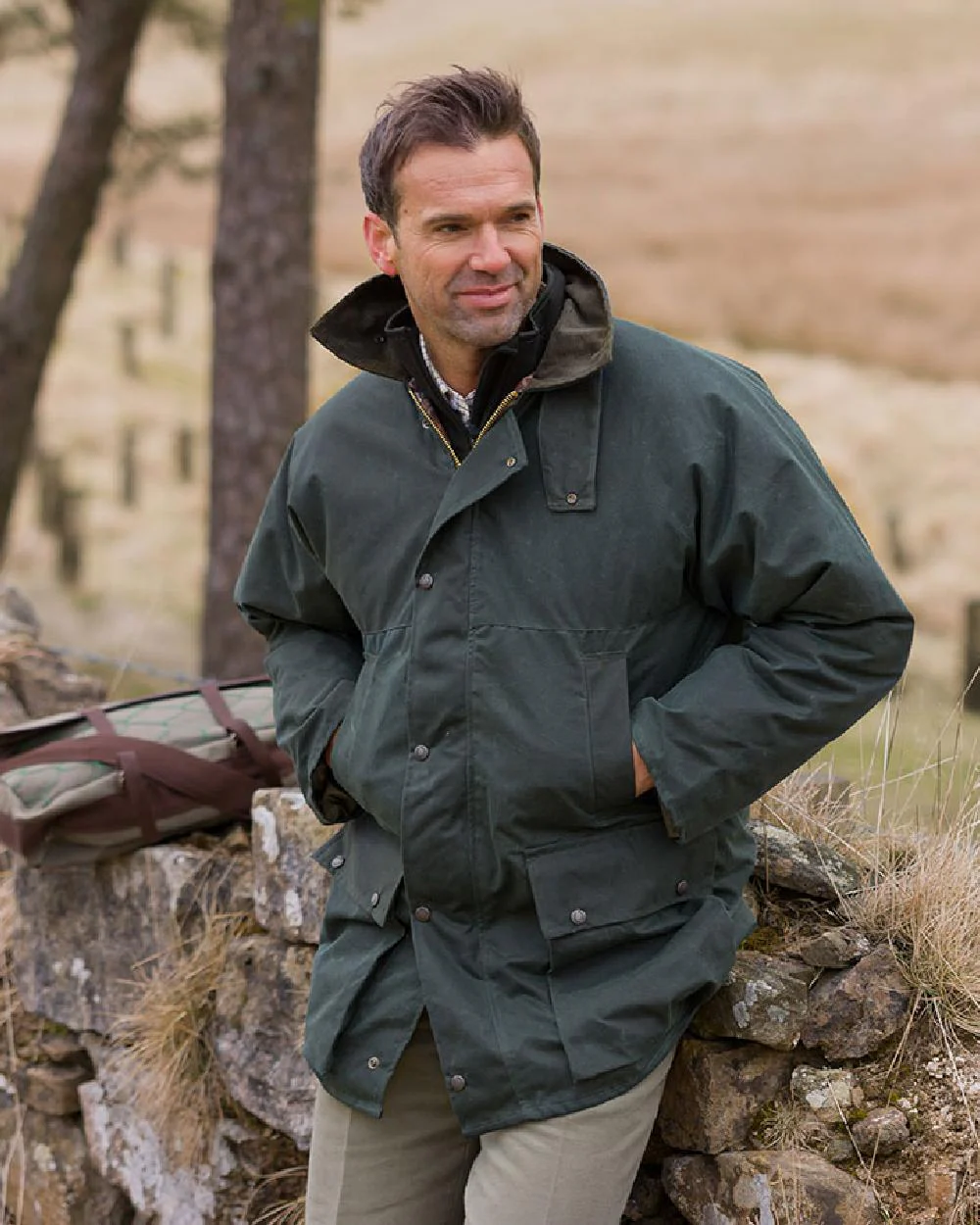 Hoggs of Fife Padded Waxed Jacket - Image 3
