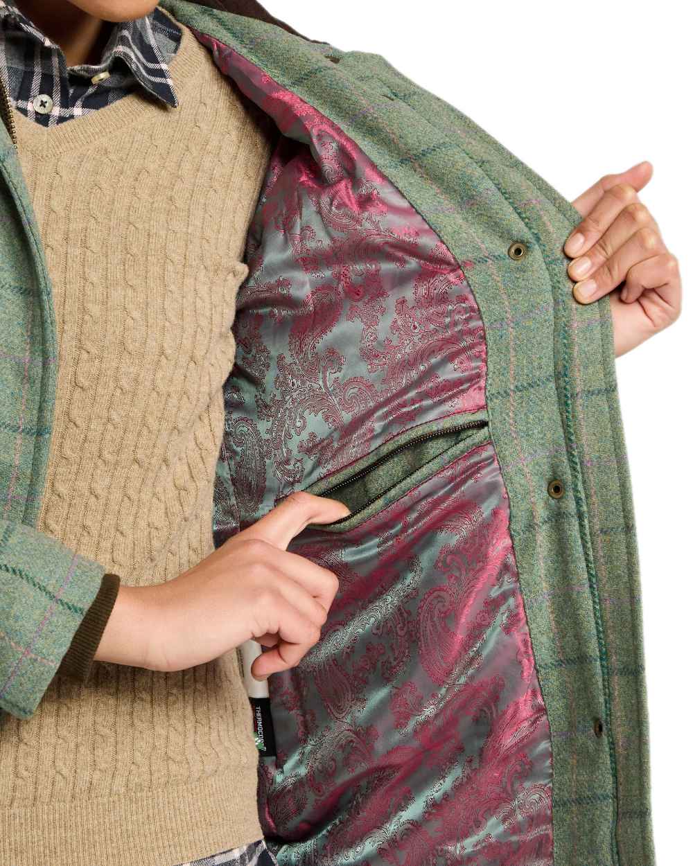 Hoggs of Fife Roslin Ladies Technical Tweed Field Coat - Image 10