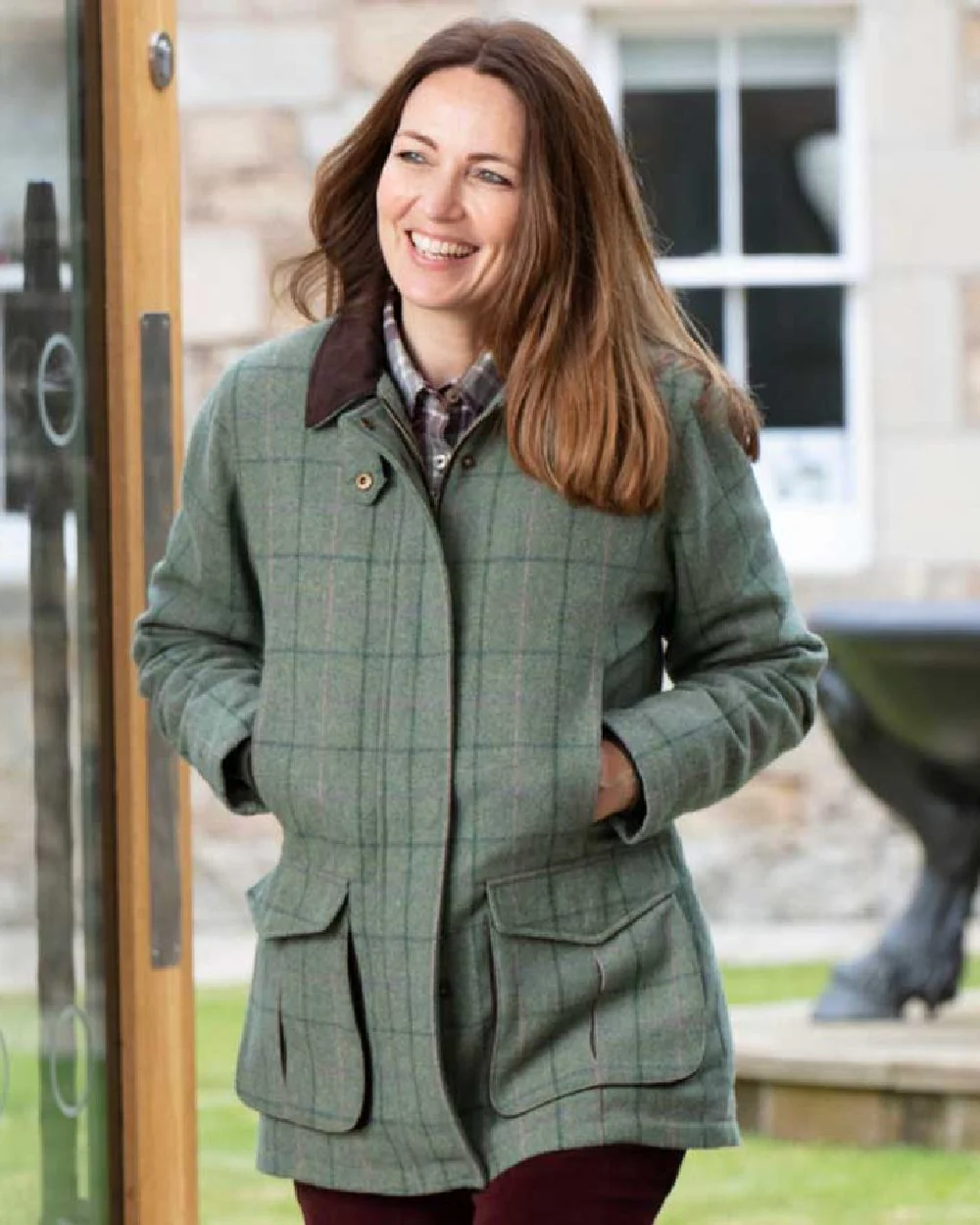 Hoggs of Fife Roslin Ladies Technical Tweed Field Coat - Image 2