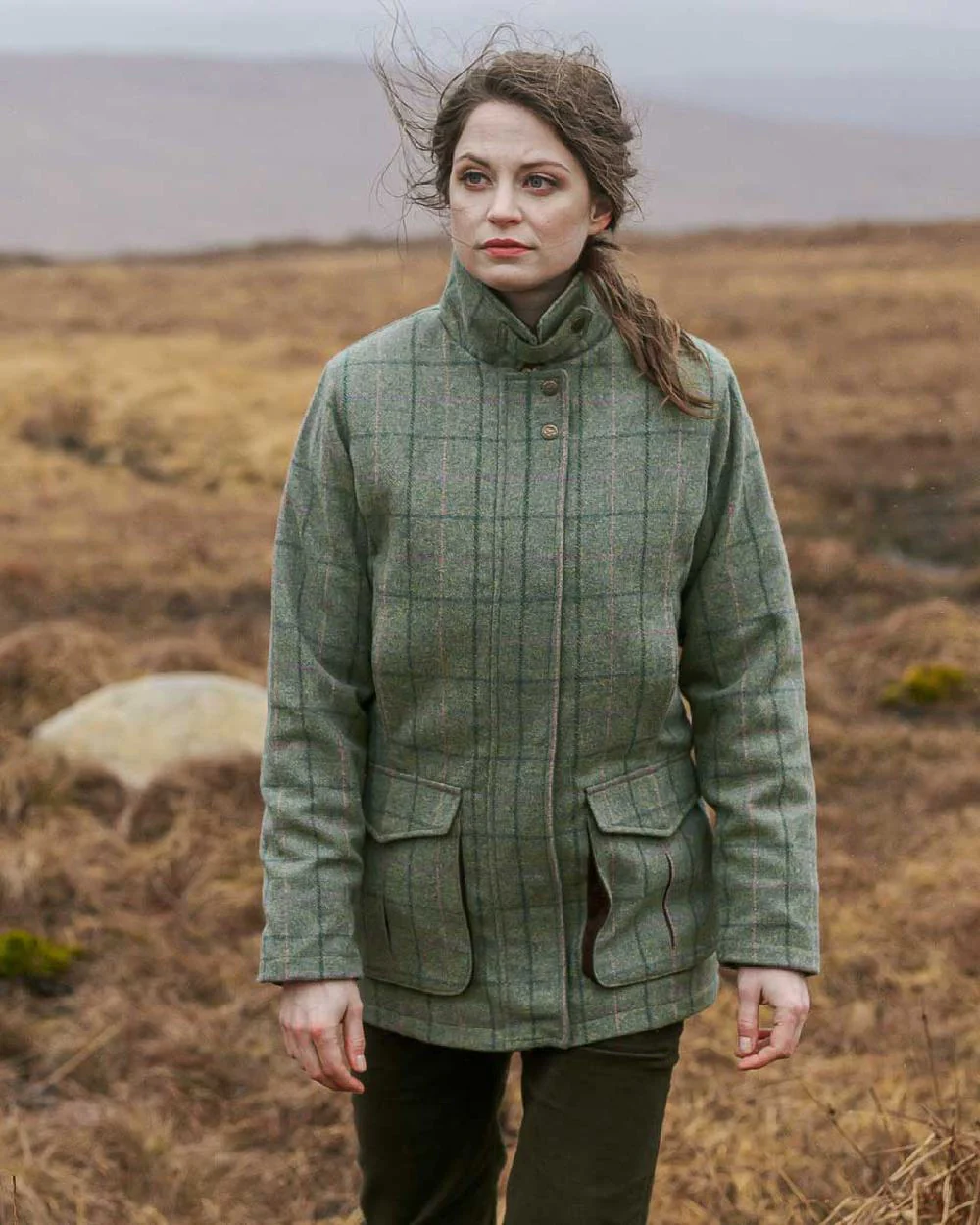 Hoggs of Fife Roslin Ladies Technical Tweed Field Coat - Image 3