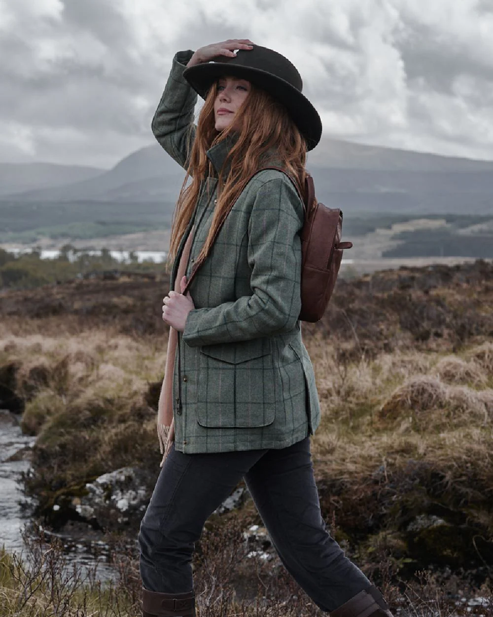 Hoggs of Fife Roslin Ladies Technical Tweed Field Coat - Image 4