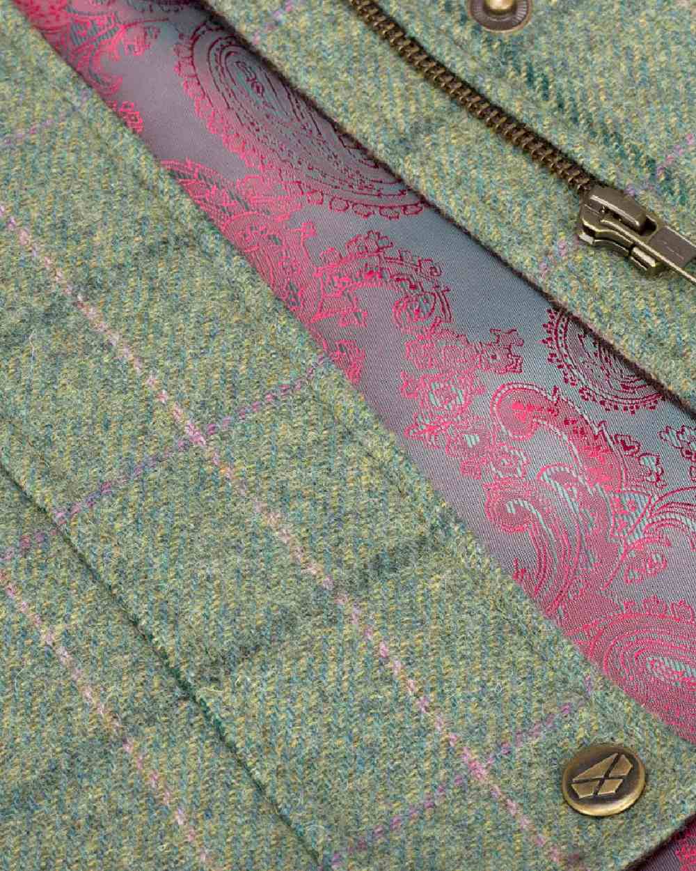 Hoggs of Fife Roslin Ladies Technical Tweed Waistcoat - Image 5