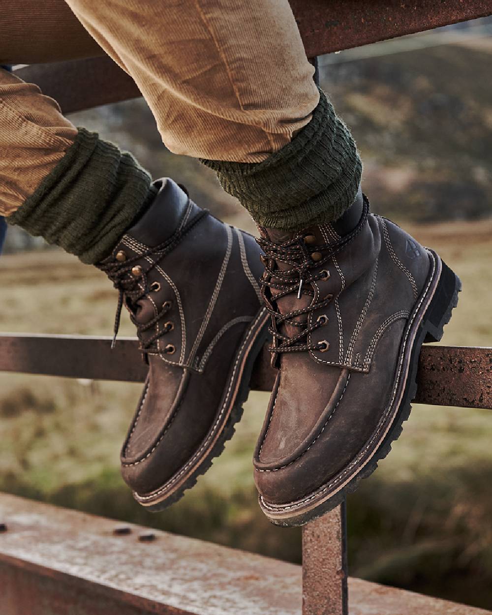 Hoggs of Fife Selkirk Moc Work Boots - Image 2