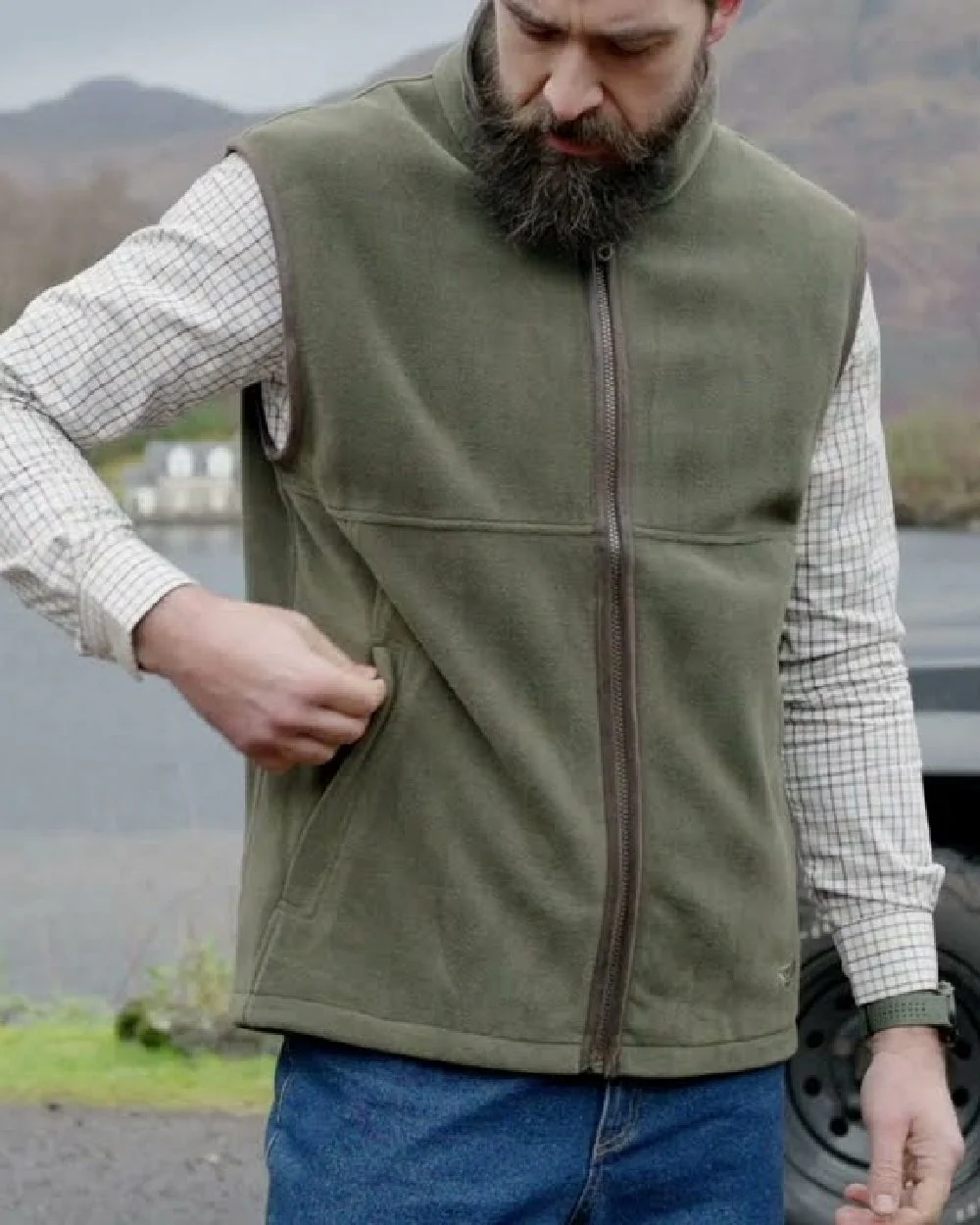 Hoggs of Fife Stenton Technical Fleece Gilet - Image 17