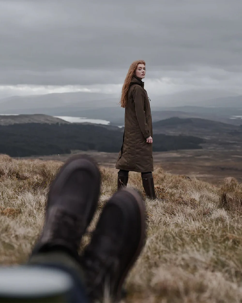 Hoggs of Fife Struther Ladies Long Riding Coat - Image 13