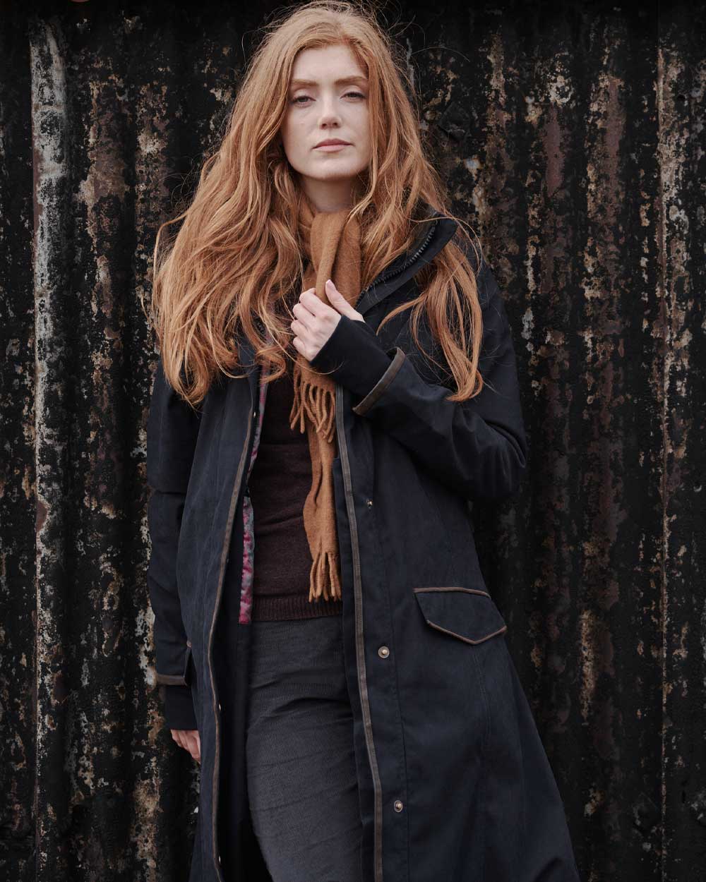 Hoggs of Fife Struther Ladies Long Riding Coat - Image 4