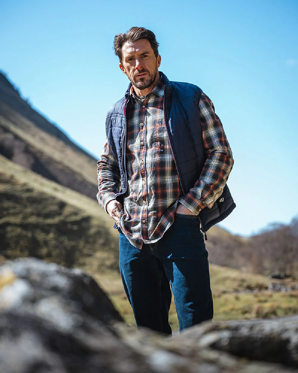 Hoggs of Fife Tiree Herringbone Check Shirt - Image 2