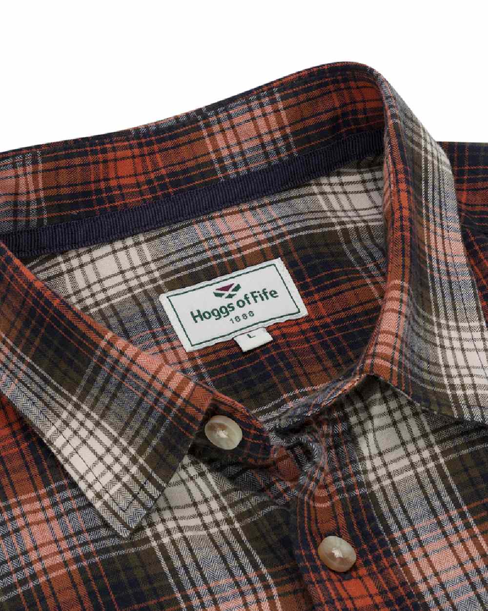 Hoggs of Fife Tiree Herringbone Check Shirt - Image 5