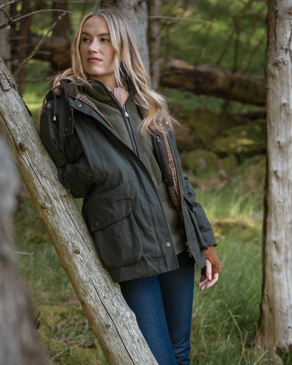 Hoggs of Fife Womens Kelso Waterproof Waxed Jacket - Image 2