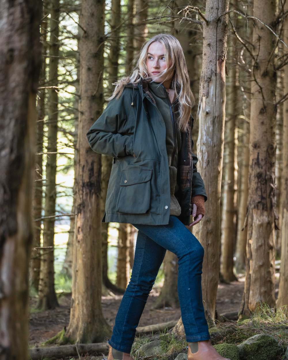 Hoggs of Fife Womens Kelso Waterproof Waxed Jacket - Image 6