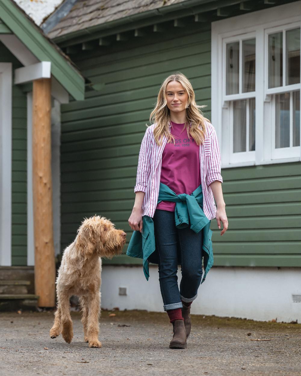 Hoggs of Fife Womens Sophia Oversized Stripe Shirt - Image 2