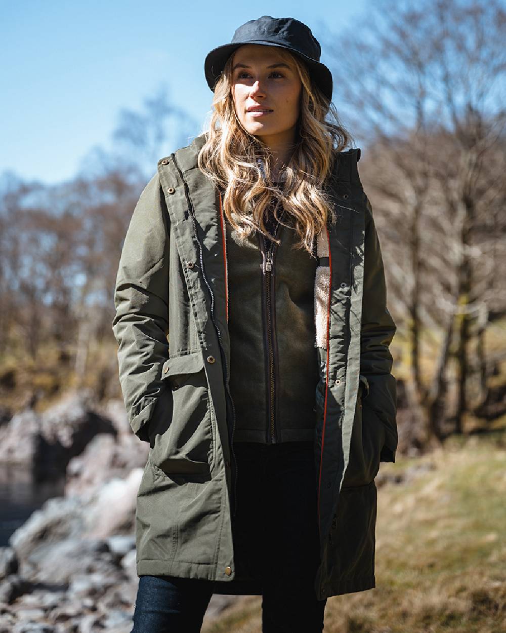 Hoggs of Fife Womens Walker Long Coat - Image 2