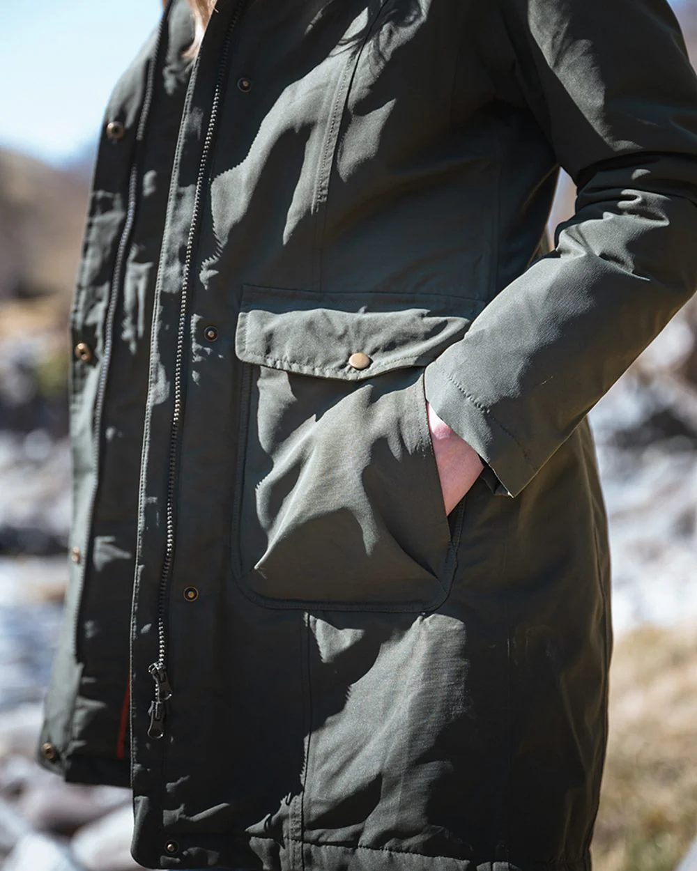 Hoggs of Fife Womens Walker Long Coat - Image 7