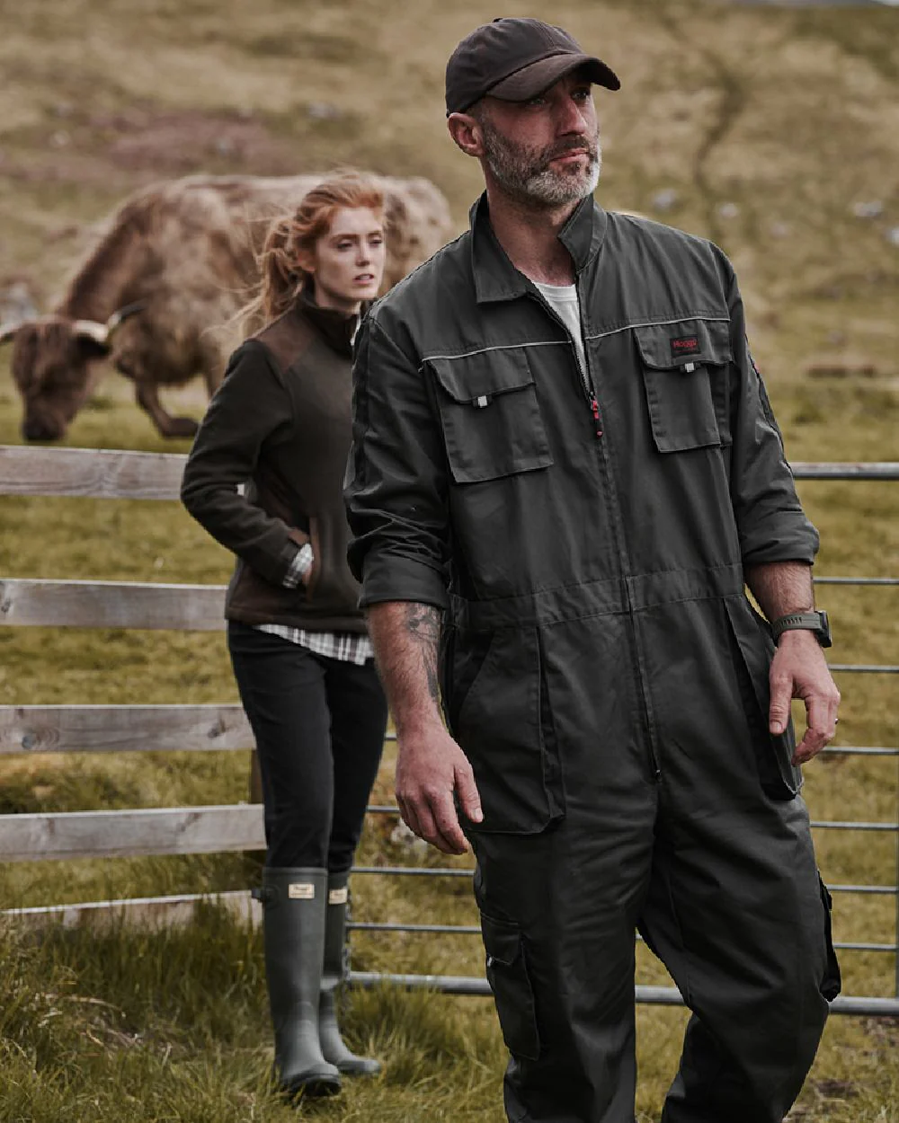 Hoggs of Fife Workhogg Zipped Cotton Coverall - Image 3