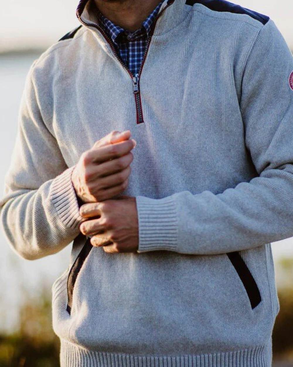 Holebrook Mens Peter Quarter Zip Windproof Sweater - Image 4