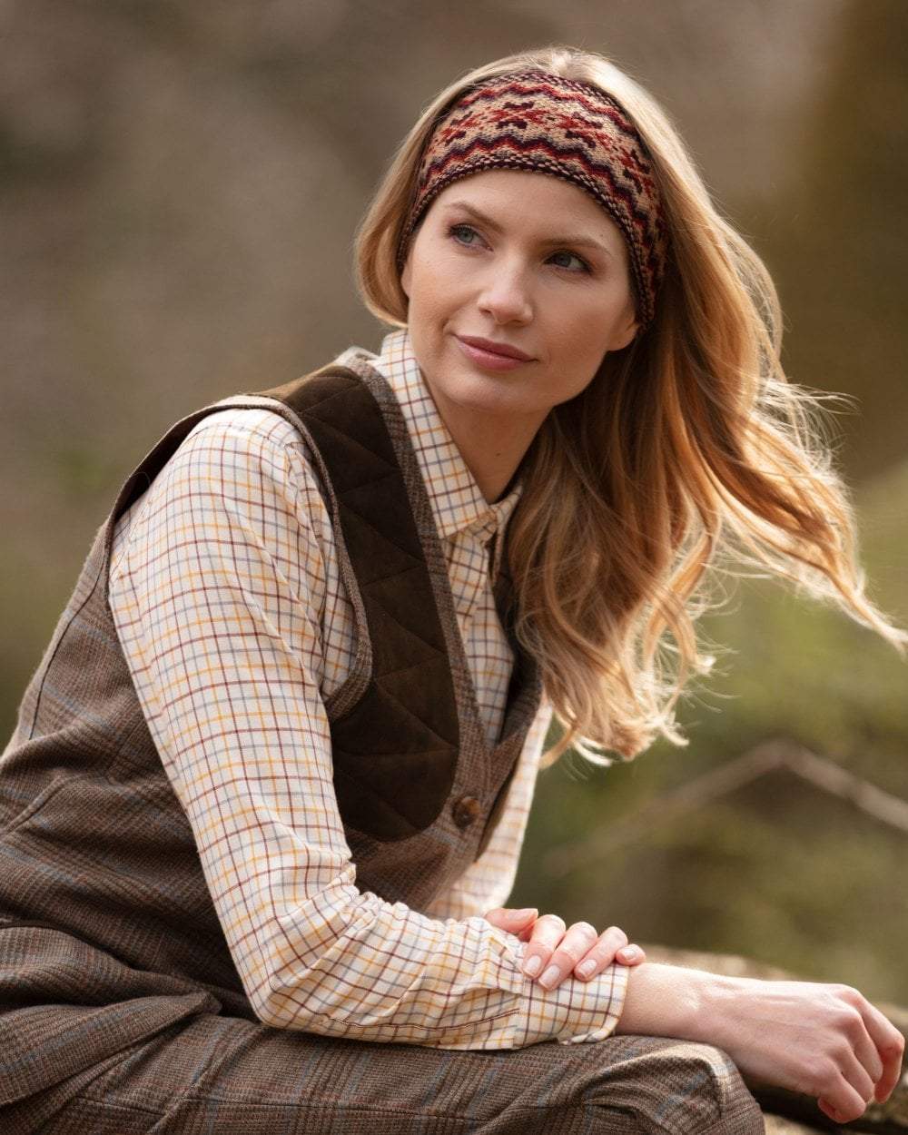 House of Cheviot Lady Fairisle Headband - Image 2