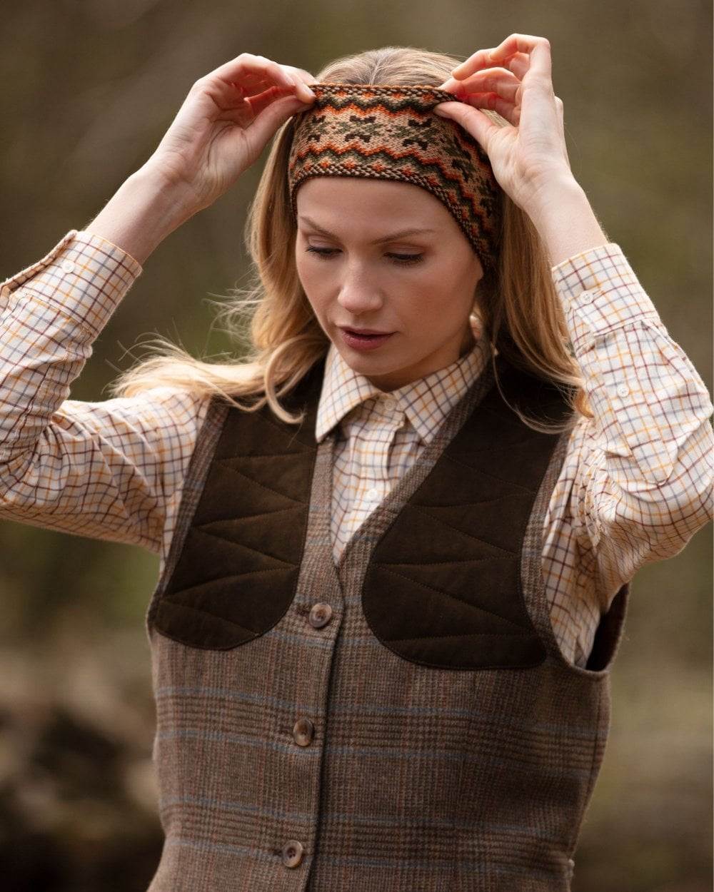 House of Cheviot Lady Fairisle Headband - Image 4