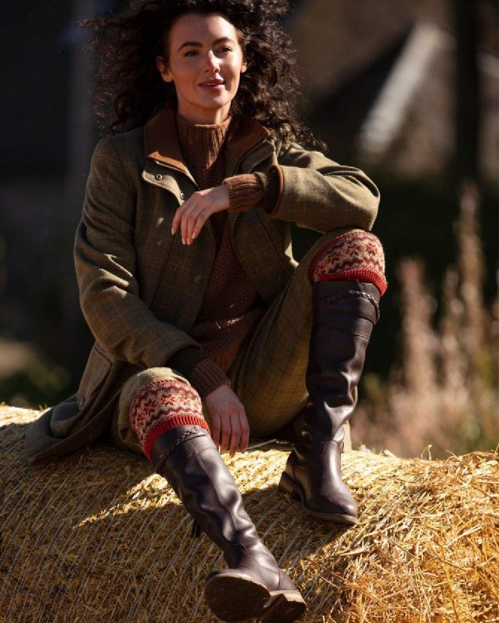 House of Cheviot Lady Fairisle Socks - Image 2