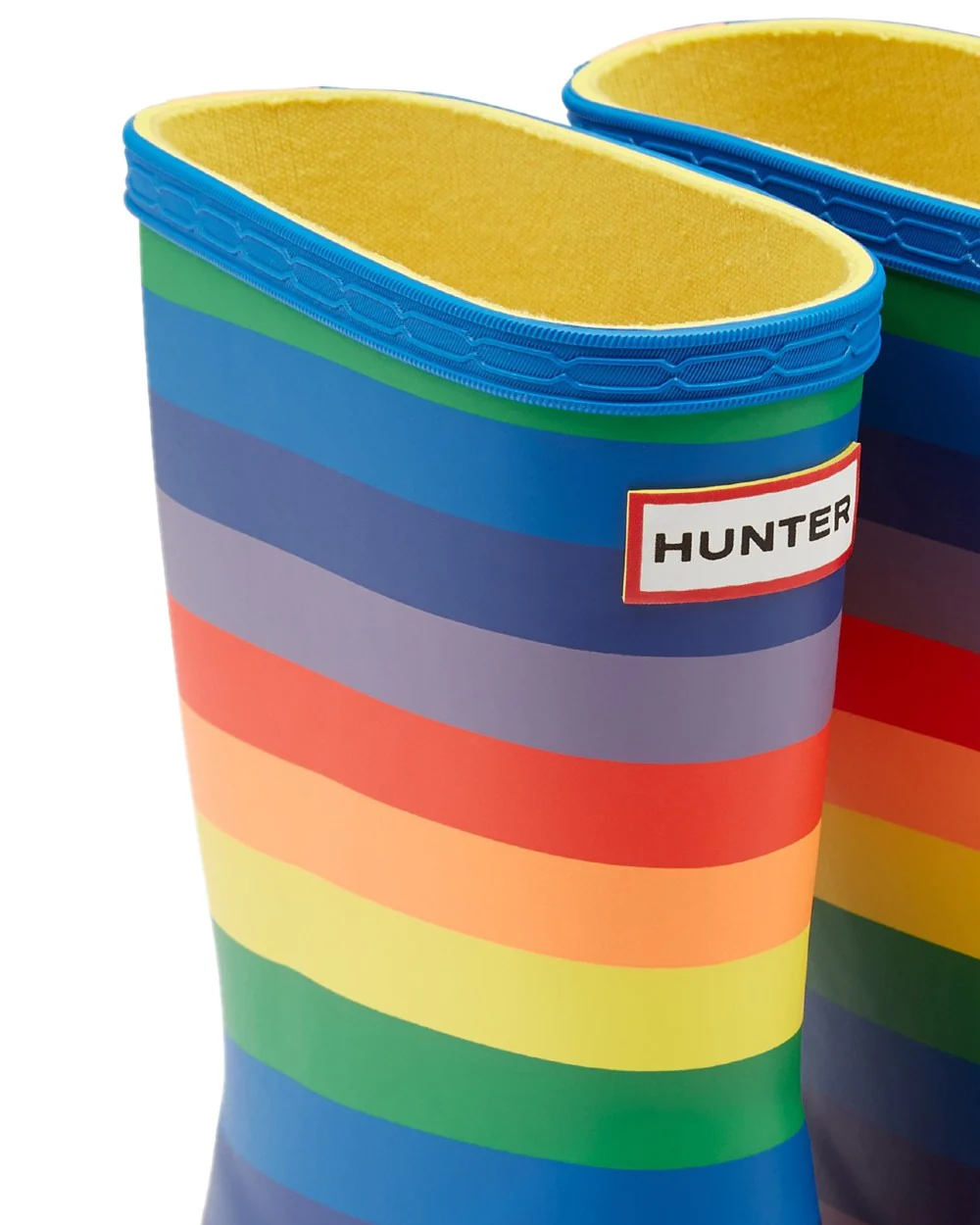 Hunter Kids First Classic Rainbow Print Wellingtons - Image 3