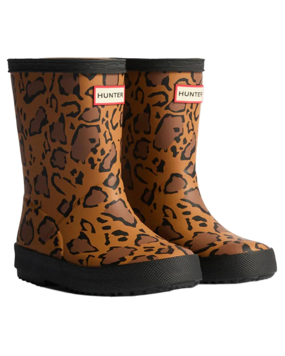 Hunter Kids First Leopard Print Wellington Boots - Image 2