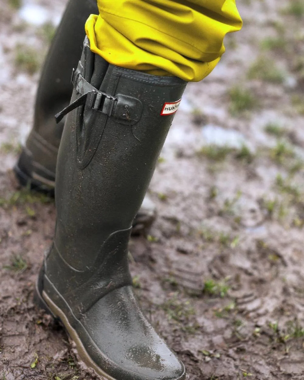 Hunter Mens Balmoral Neoprene Adjustable Wellingtons - Image 2