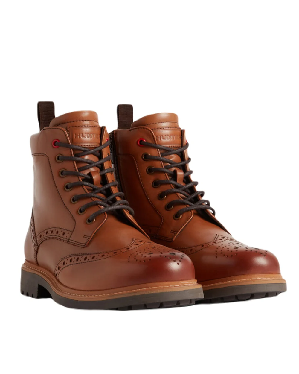Hunter Mens Cawdor Brogue Ankle Boots - Image 2
