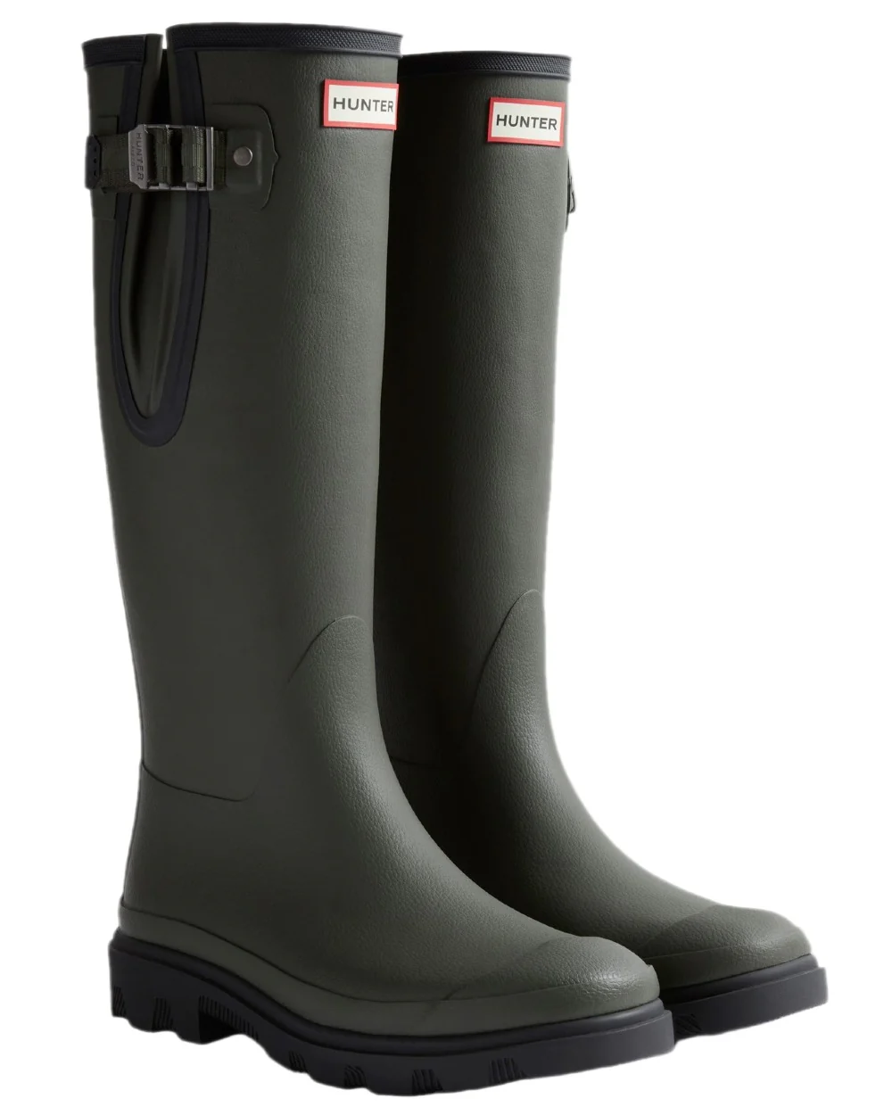 Hunter Mens Downpour Adjustable Tall Wellingtons - Image 6