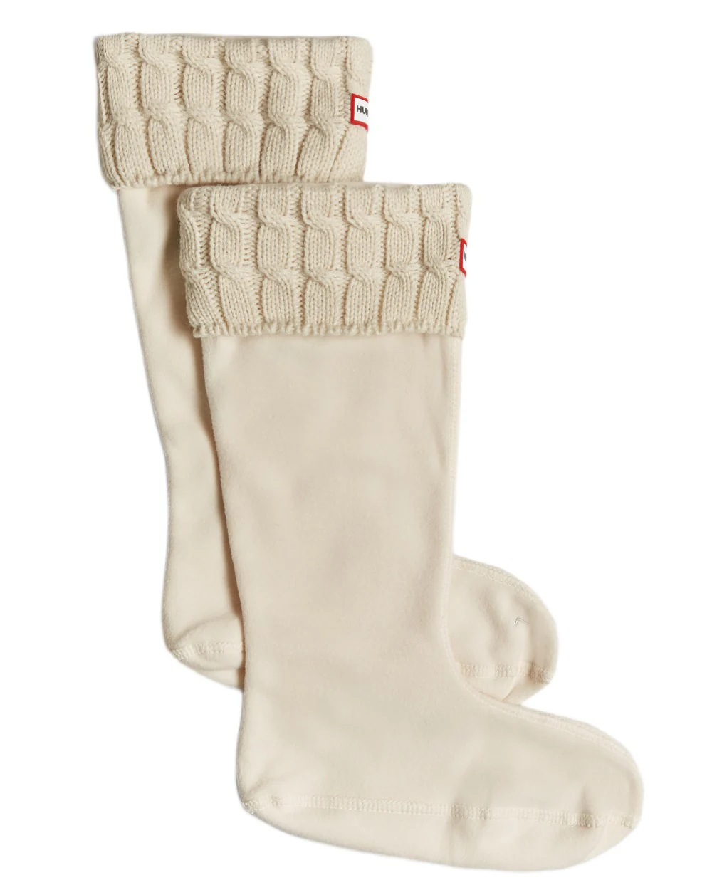 Hunter Recycled 6 Stitch Cable Cuff Tall Boot Socks - Image 4