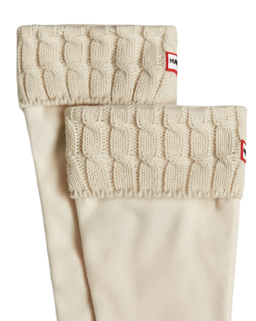 Hunter Recycled 6 Stitch Cable Cuff Tall Boot Socks - Image 6