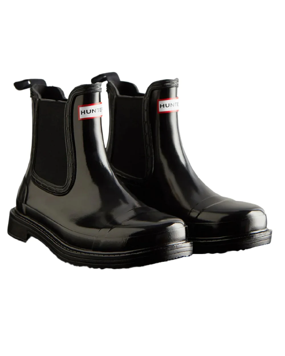 Hunter Womens Commando Gloss Chelsea Boots - Image 2