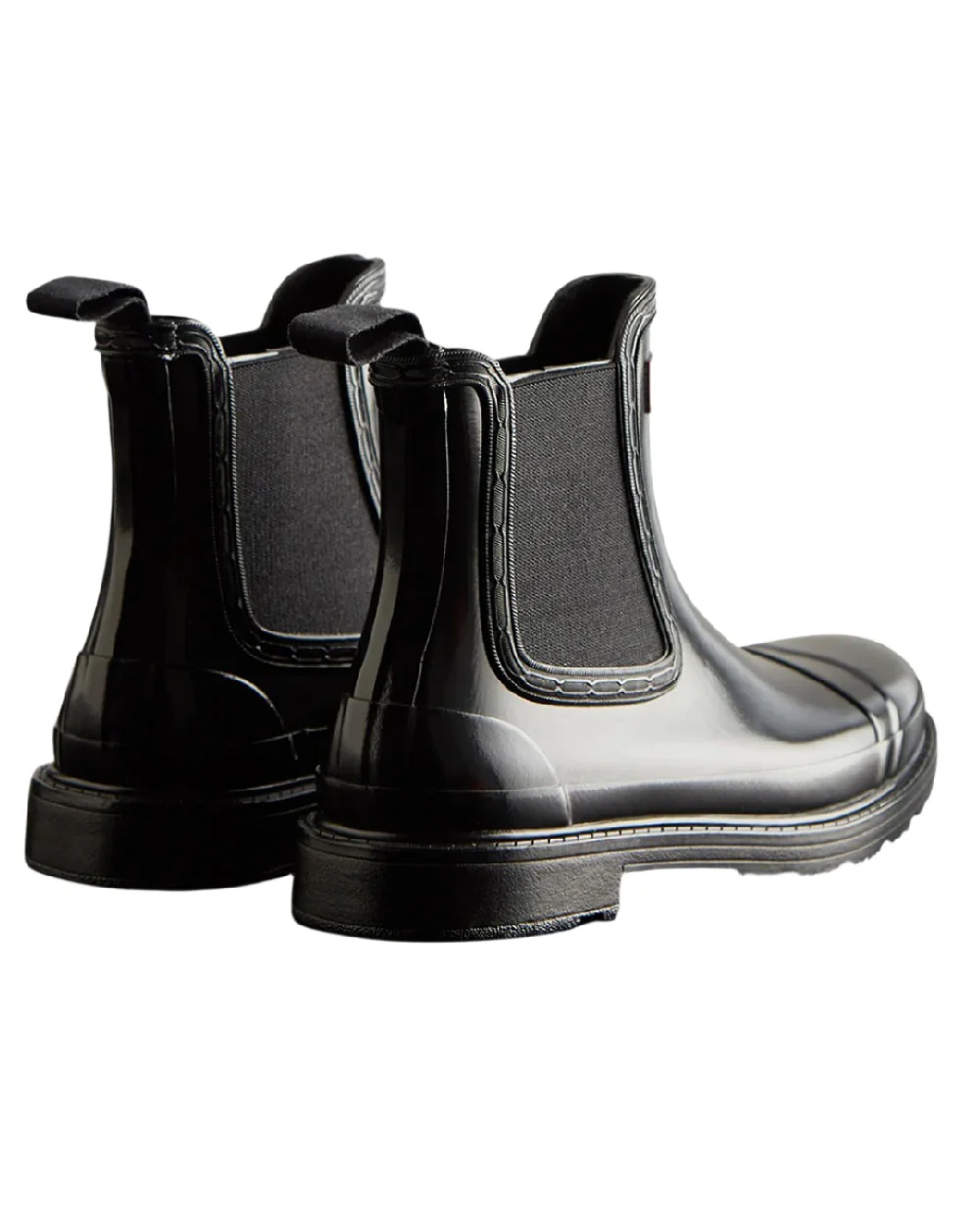 Hunter Womens Commando Gloss Chelsea Boots - Image 3