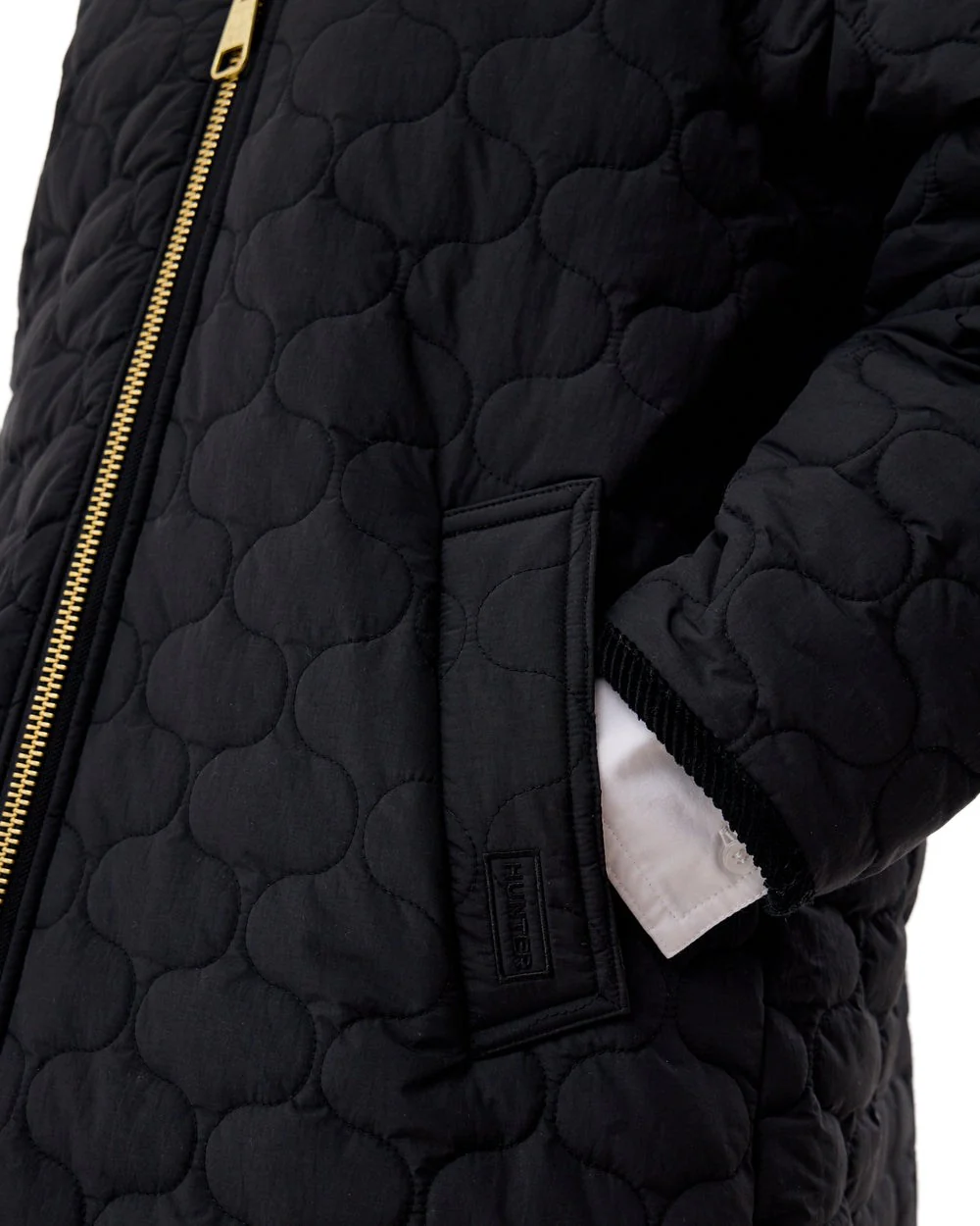Hunter Womens Fionn Long Quilted Coat - Image 6