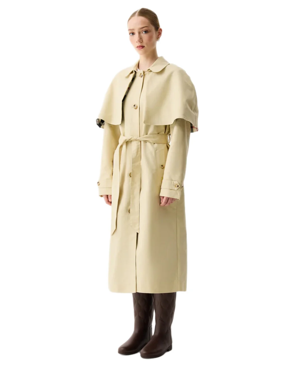 Hunter Womens Keltie Cape Trench - Image 3