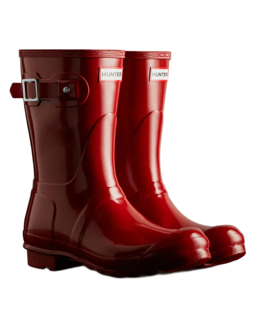 Hunter Womens Original Short Gloss Wellingtons - Image 2