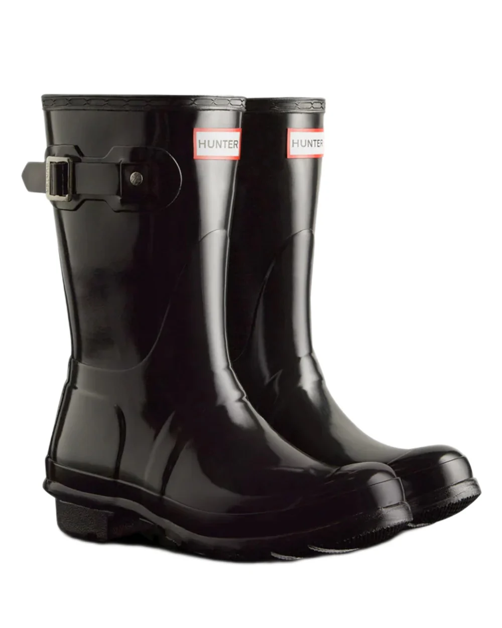 Hunter Womens Original Short Gloss Wellingtons - Image 4