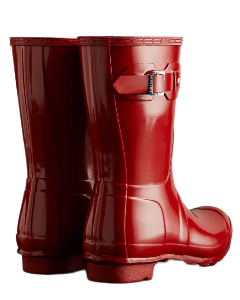 Hunter Womens Original Short Gloss Wellingtons - Image 7