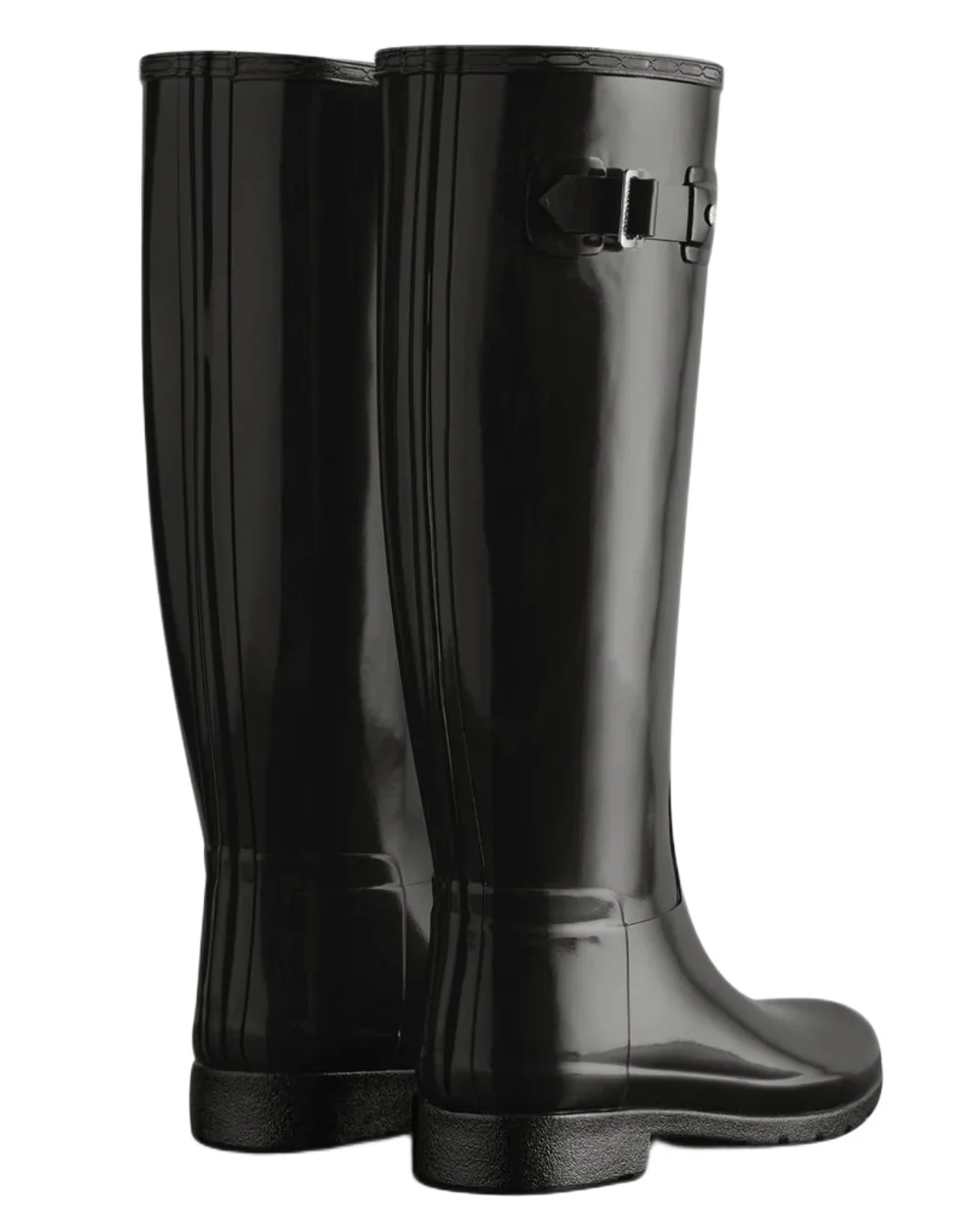 Hunter Womens Refined Slim Fit Tall Gloss Wellingtons - Image 4