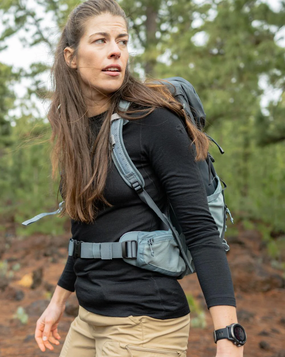 Icebreaker Womens Merino 200 Oasis Crew Thermal Top - Image 2