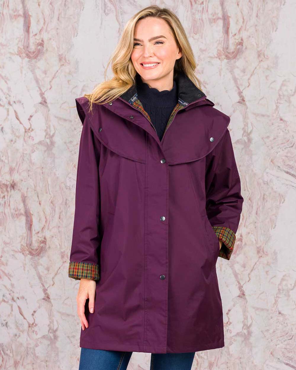 Jack Murphy Cotswold Ladies Waterproof 3/4 Coat - Image 13