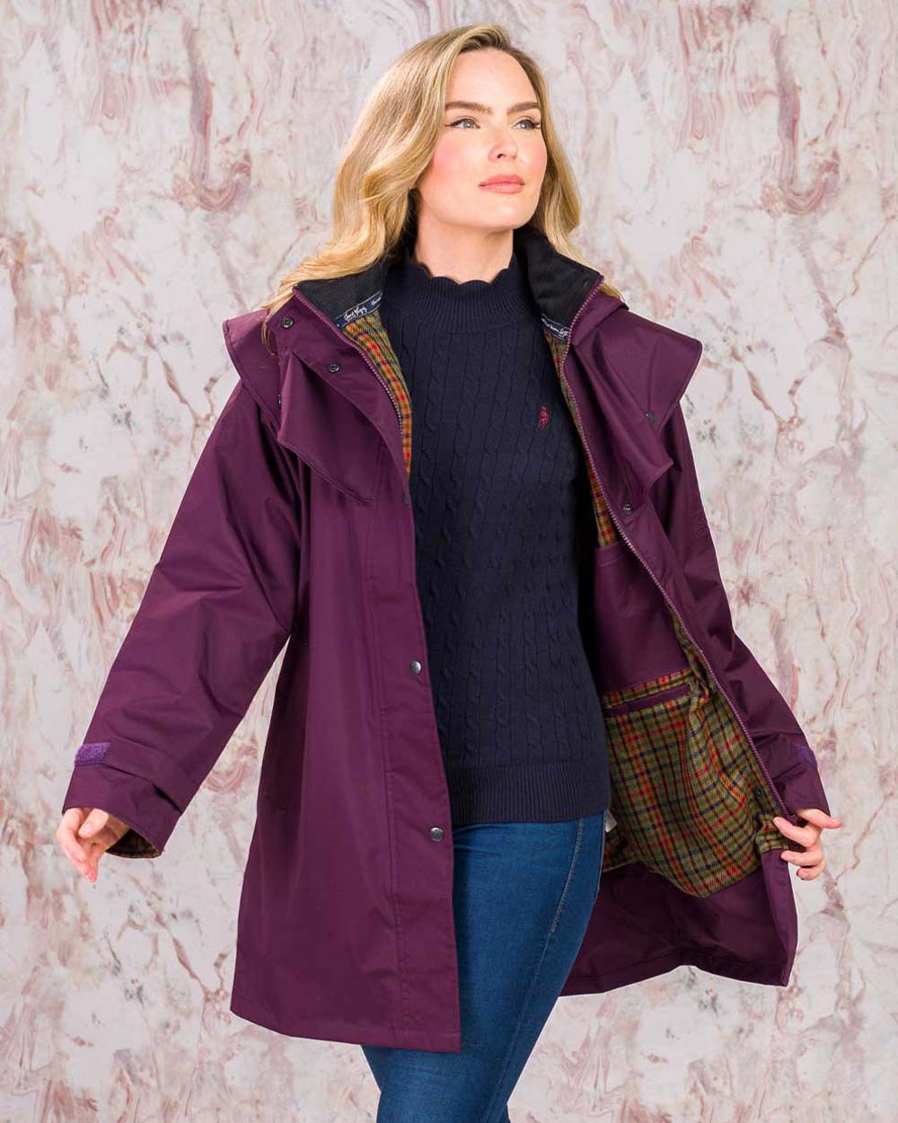 Jack Murphy Cotswold Ladies Waterproof 3/4 Coat - Image 14