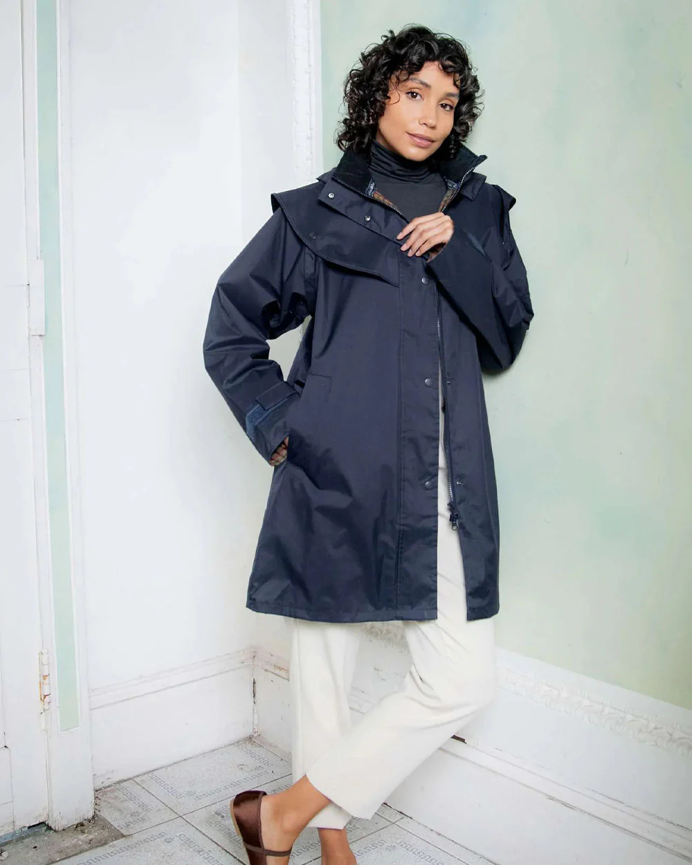 Jack Murphy Cotswold Ladies Waterproof 3/4 Coat - Image 3