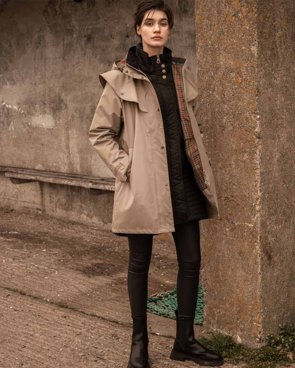 Jack Murphy Cotswold Ladies Waterproof 3/4 Coat - Image 8