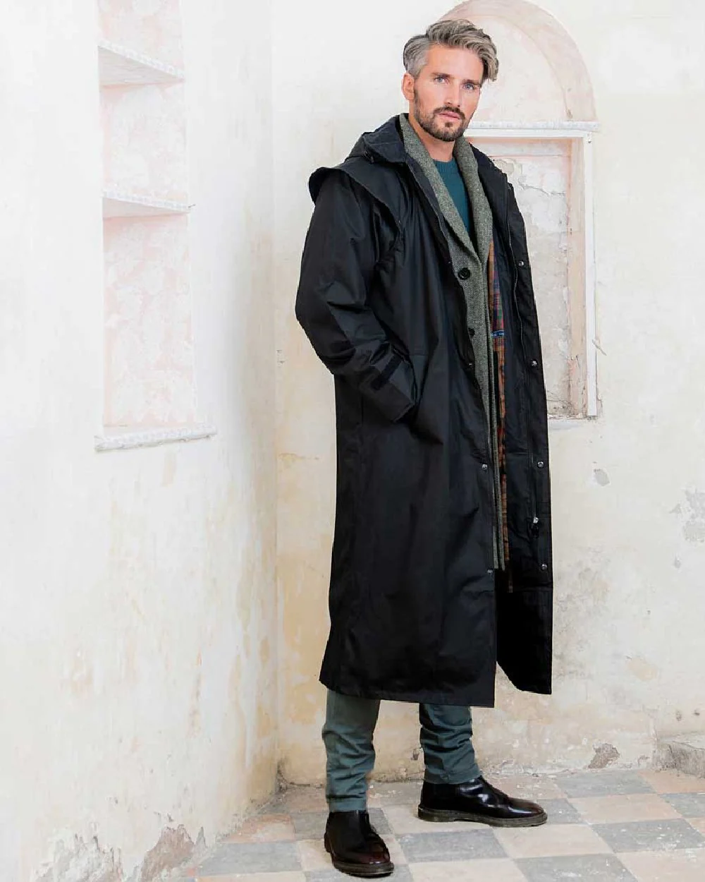 Jack Murphy Lambourne Mens Long Bush Coat - Image 10