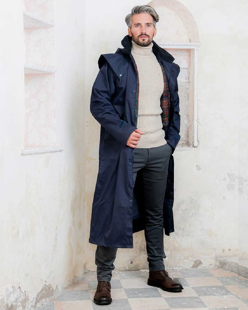 Jack Murphy Lambourne Mens Long Bush Coat - Image 27