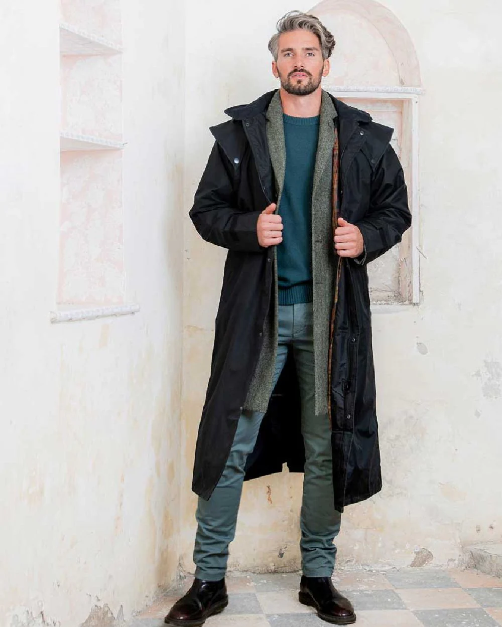 Jack Murphy Lambourne Mens Long Bush Coat - Image 8