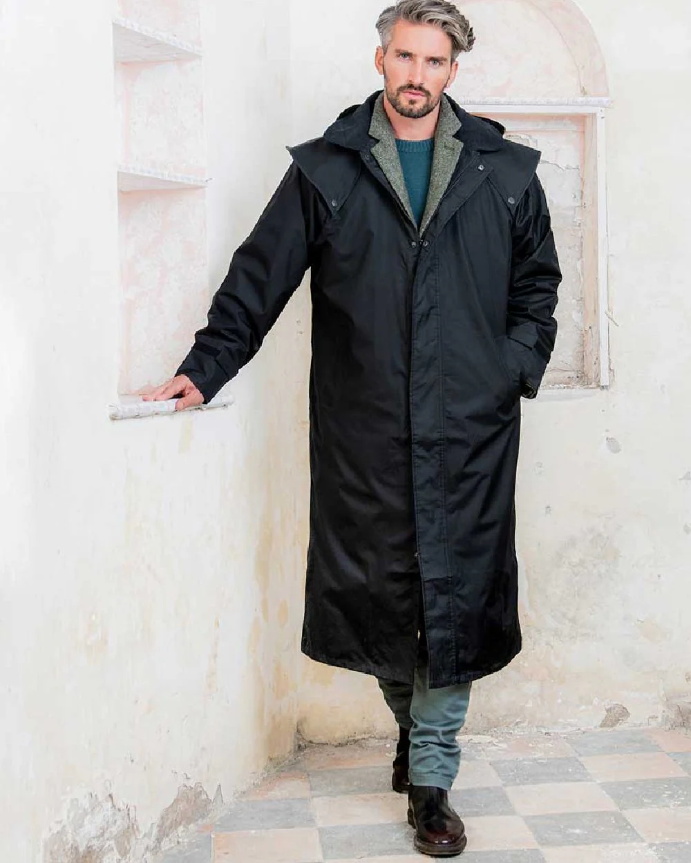 Jack Murphy Lambourne Mens Long Bush Coat - Image 9