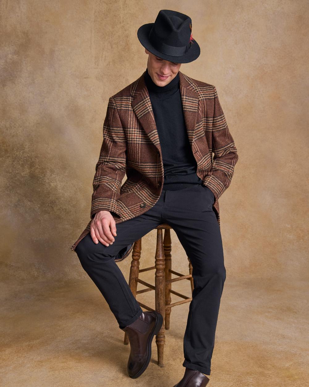 Jack Murphy Mens Kildare Trilby Felt Hat - Image 6